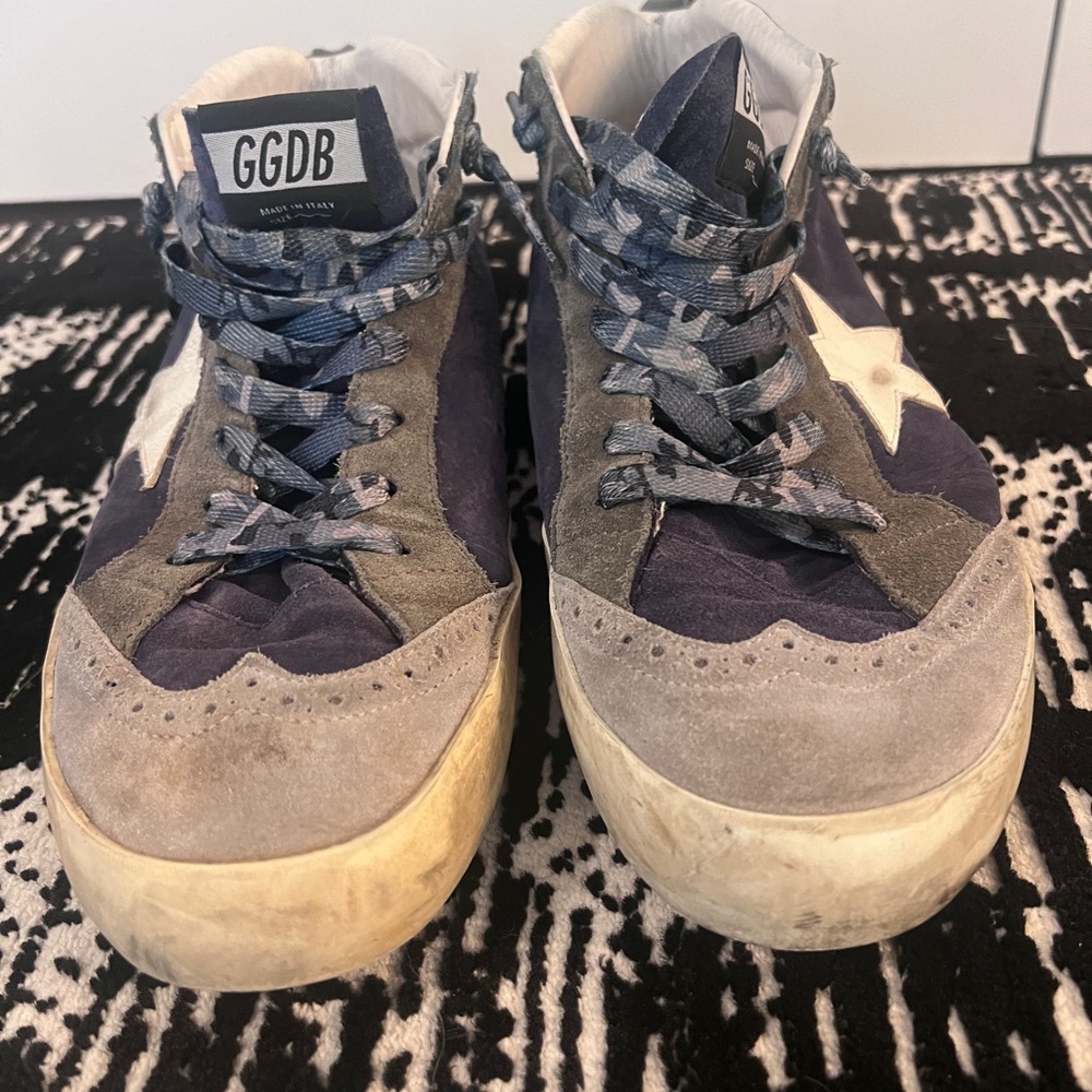 GGDB Golden Goose MIDSTAR Men's 45, 11 Gray and Blue Sneakers - Picture 9 of 9